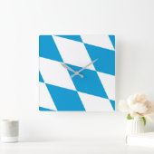 Wall klok met vlag Beieren, Duitsland (Huis)