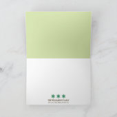 Wall Lijsten - aangepaste feestkaart (mint) Feestdagen Kaart (Binnen)