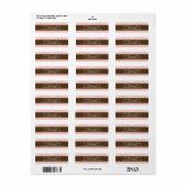 Wall Lijsten Holiday Retouradreslabels (roze) Etiket (Full Sheet)