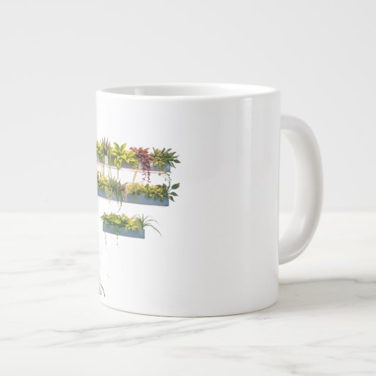 Wall-Mounted Air Purifying Planters Grote Koffiekop (Voorkant rechts)