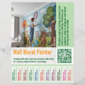 wall mural Painter job offer Tear Off  Flyer (Voorkant)