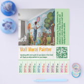 wall mural Painter job offer Tear Off  Flyer (Enkel)