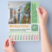 wall mural Painter job offer Tear Off  Flyer (Hand)