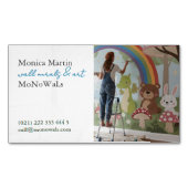 Wall Mural Painter  Magnetisch Visitekaartje (Voorkant)