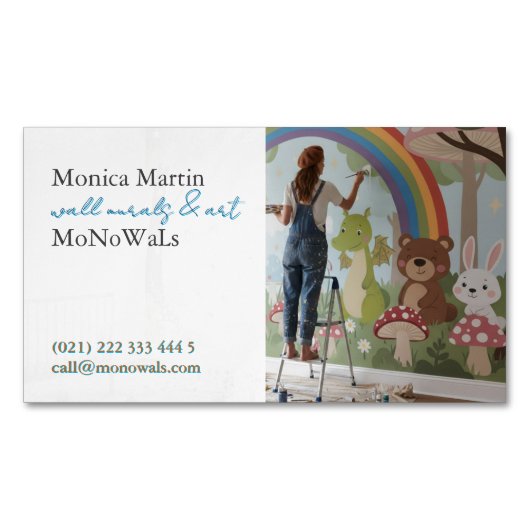 Wall Mural Painter Magnetisch Visitekaartje (Voorkant)