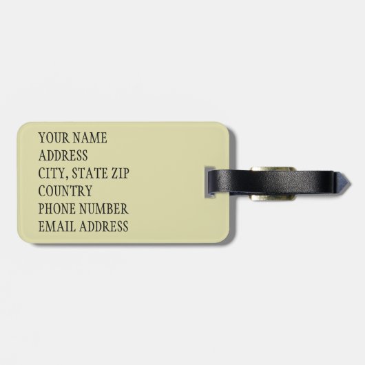 Wall o’ Skulls Bagagelabel (Achterkant horizontaal)