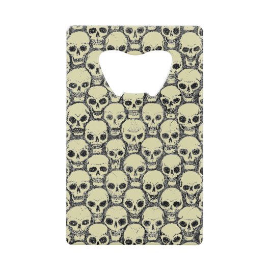 Wall o’ Skulls Creditkaart Flessenopener (Voorkant)