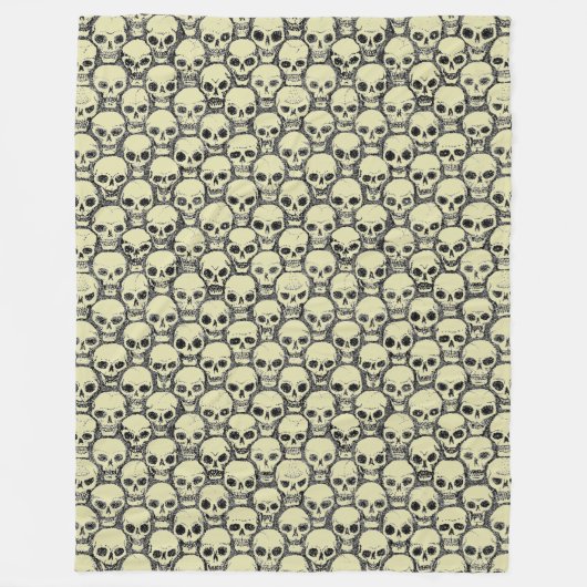 Wall o’ Skulls Fleece Deken (Voorkant)