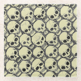 Wall o’ Skulls Glazen Onderzetter
