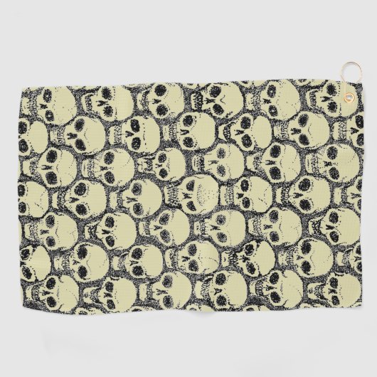 Wall o’ Skulls Golfhanddoek (Horizontaal)