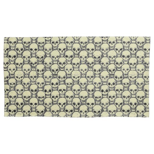 Wall o’ Skulls Kussensloop (Voorkant-Links)