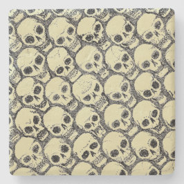 Wall o’ Skulls Stenen Onderzetter