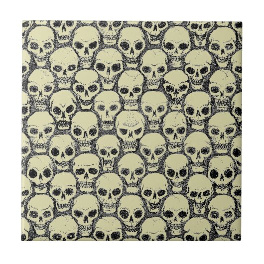 Wall o’ Skulls Tegeltje (Voorkant)