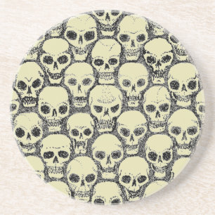 Wall o’ Skulls Zandsteen Onderzetter