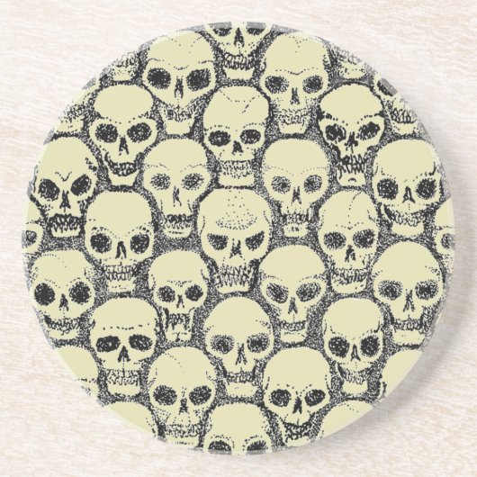 Wall o’ Skulls Zandsteen Onderzetter (Voorkant)