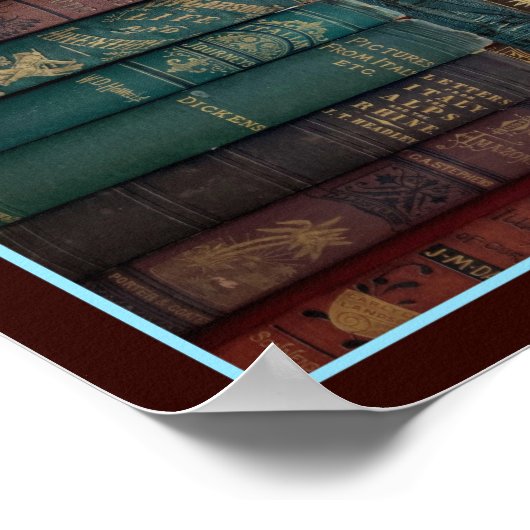 'WALL OF BOOKS' VERSIE II POSTER (Hoek)