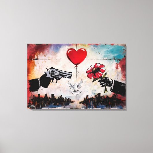 Wall of Dissension Canvas Afdruk (Voorkant)