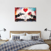 Wall of Dissension Canvas Afdruk (Insitu (Slaapkamer))