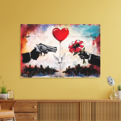 Wall of Dissension Canvas Afdruk (Insitu (Woonkamer))