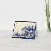 "Wall of Waves - Cream" Wenskaart Kaart (Voorkant)