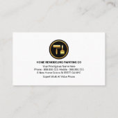 Wall Paint Splatter Home Remodeling Visitekaartje (Achterkant)