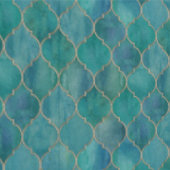 Wall Paper - Aqua Teel Behang (Zoom)