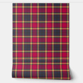 Wall Paper - Red, Yellow and Green Tartan Behang (Afrollen)