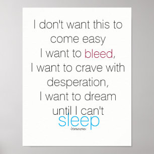 Wall Poster Inspirerend citaten die ik wil dromen