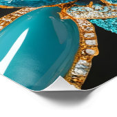 Wall poster met Bahamas Kleuren Design (Hoek)