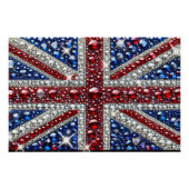 Wall poster met Britse kleuren Design (Voorkant)