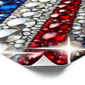 Wall poster met Britse kleuren Design (Hoek)