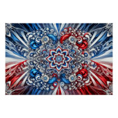 Wall poster met Franse kleuren Design (Voorkant)