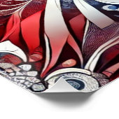 Wall poster met Franse kleuren Design (Hoek)