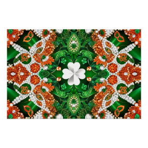Wall poster met Irish Colors Design