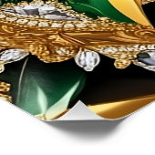 Wall poster met Jamaicaanse kleuren Design (Hoek)