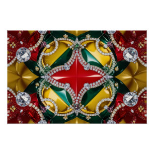 Wall poster met Los Angeles Kleuren Design