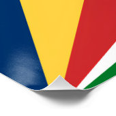 Wall poster met Seychellen Kleuren Design (Hoek)