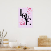 Wall Poster met veel liefde (Keuken)
