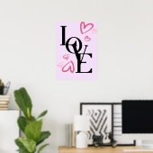 Wall Poster met veel liefde (Thuiskantoor)