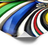 Wall poster met Zuid-Afrikaanse kleuren Design (Hoek)