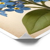 Wall Poster Mooi Forget-Me-Not Flower Poster (Hoek)
