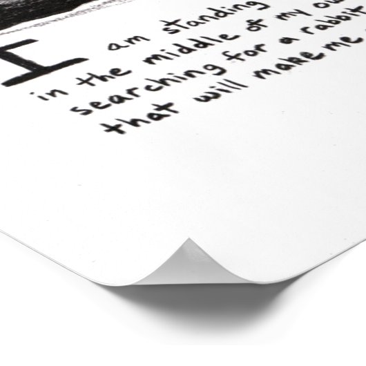 Wall poster Rabbit Hole Inspirerend offertes (Hoek)