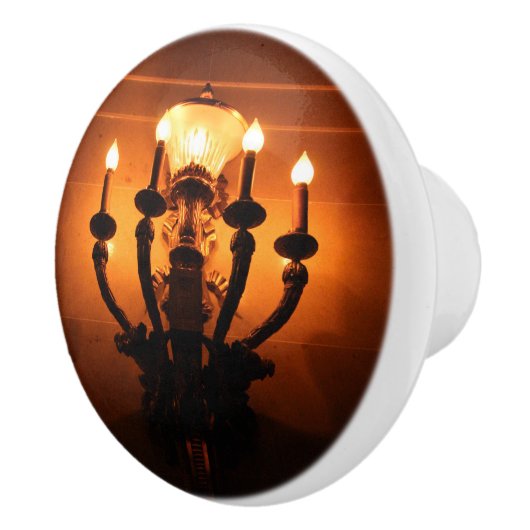 Wall Sconce Antiek esthetisch Keramische Knop (Rechts)