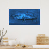 WALL SIZED—HEEL Sized Blue Barracuda Poster (Keuken)