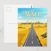 Wall South Dakota Briefkaart (Voorkant / Achterkant)