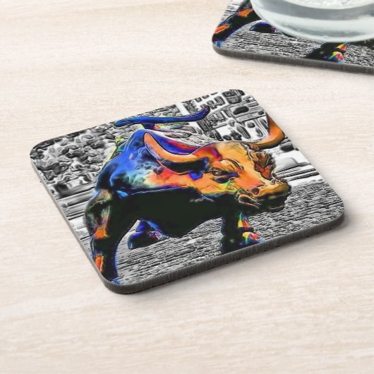 Wall St. Bull Onderzetter (Linkerzijde)