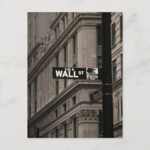 Wall St New York Briefkaart