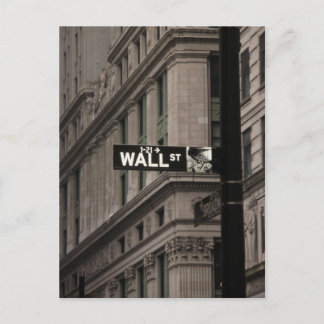 Wall St New York Briefkaart