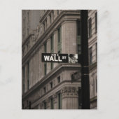 Wall St New York Briefkaart (Voorkant)