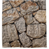 Wall stones masonry rocks douchegordijn (Voorkant)